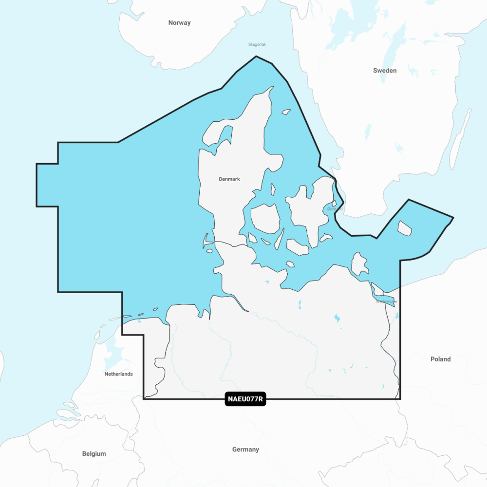 Hải đồ Navionics EU077R - Denmark & Germany North