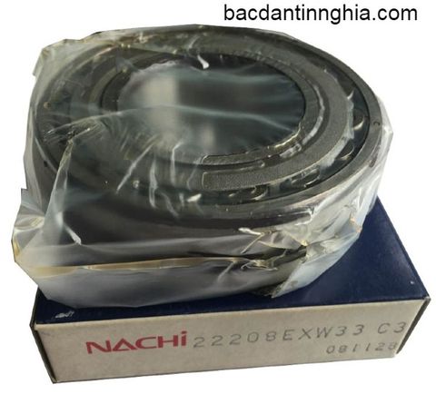 Bạc đạn vòng bi 22208 NACHI 40*80*23 mm