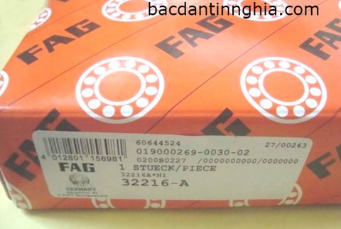 Bạc đạn vòng bi 32216 FAG 80*140*35 mm