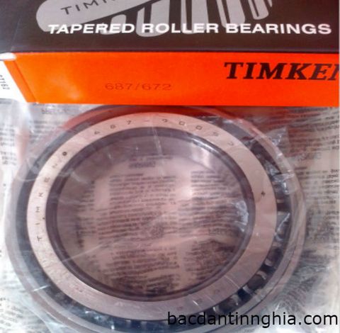 Bạc đạn vòng bi côn 687-672 TIMKEN