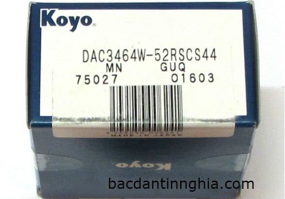 Bạc đạn vòng bi DAC3464W-52RSCS44 KOYO – Bạc đạn Tín Nghĩa