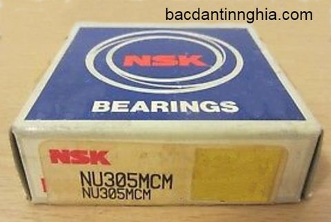 Bạc đạn vòng bi NU305 NSK 25*62*17 mm