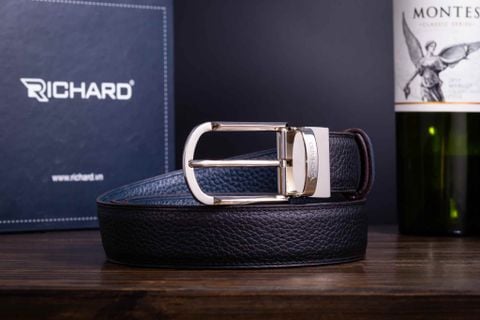 Thắt lưng nam da bò 3.4 cm khóa kim RC001BX