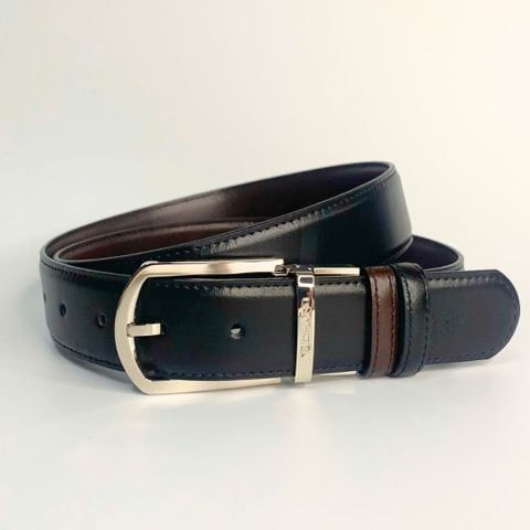 Dây lưng nam da bò 3.4 cm khóa kim Richard RC006BB