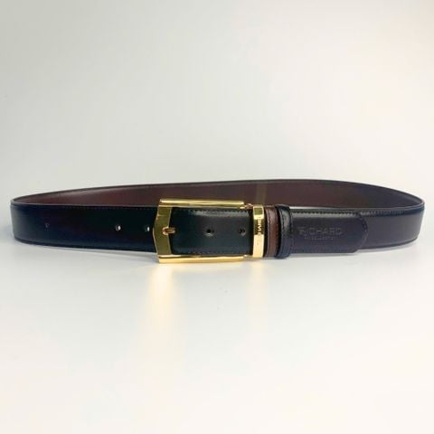 Dây lưng nam da bò 3.4 cm khóa kim Richard RC009AB