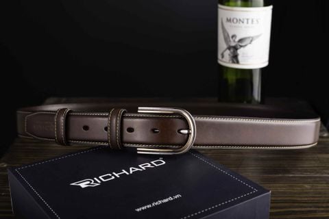 Thắt lưng nam da bò 3.4 cm khóa kim ASTOR RC017AC1