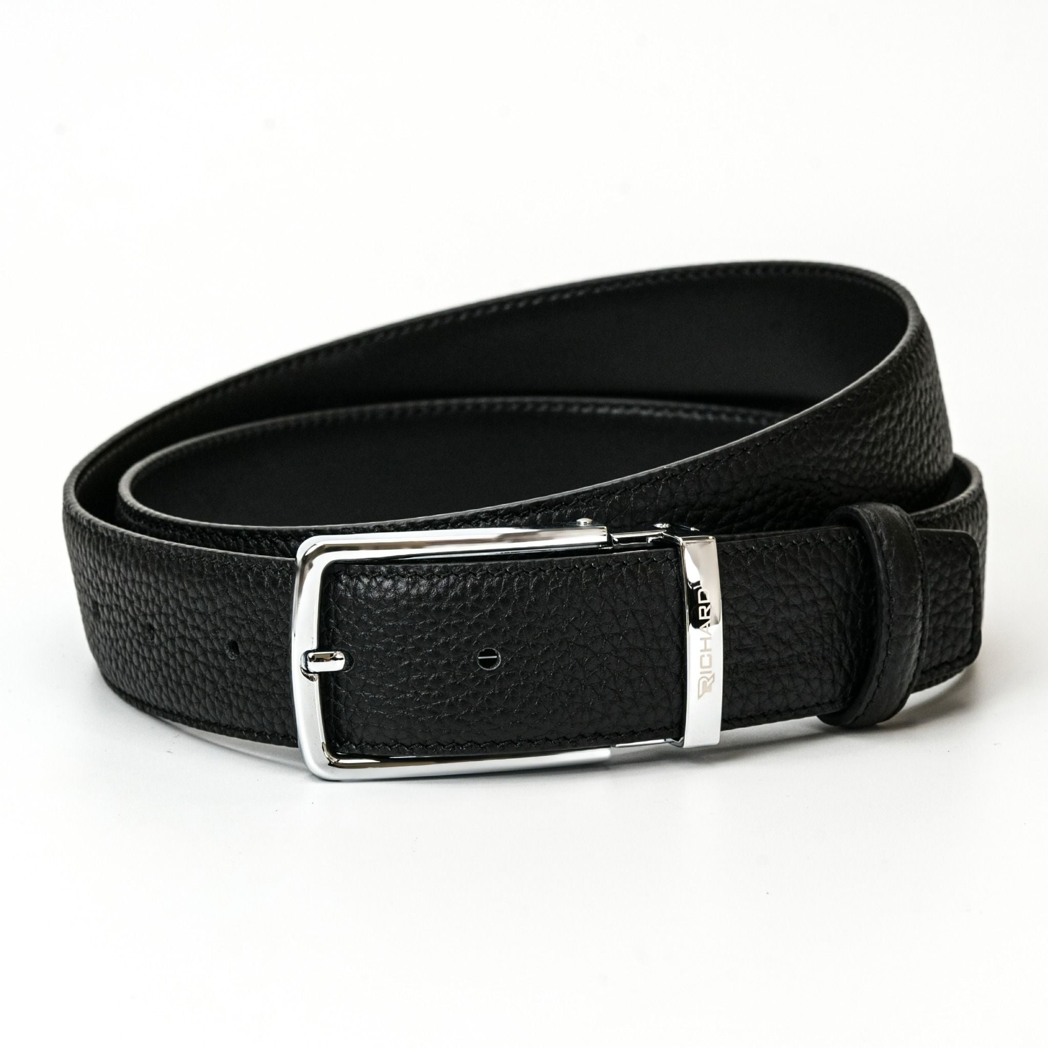 Dây thắt lưng nam da bò 3.4 cm khoá kim Richard RC050BA