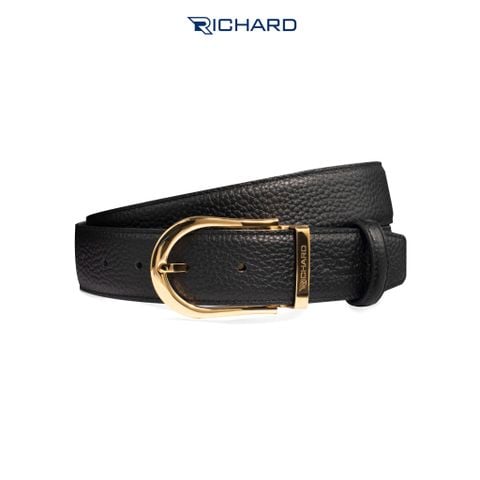Dây thắt lưng nam da sần 3.4cm khoá kim Richard RC057AA