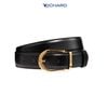 Dây thắt lưng nam da bò hai mặt nâu/đen 3.4cm khoá kim Richard RC057AB