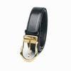 Dây thắt lưng nam da bò 2 mặt xanh/đen 3.4cm khoá kim Richard  RC058BX