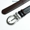 Dây lưng nam da bò 2 mặt nâu/đen 3.4 cm khóa kim Richard RC058BB