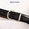 Dây lưng nam da bò 2 mặt nâu/đen 3.4 cm khóa kim Richard RC058BB