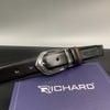 Dây lưng nam da bò cao cấp Richard RC071 ( Mặt khoá thép không gỉ sang trọng)