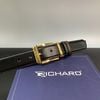 Dây lưng nam da bò cao cấp Richard RC073 ( Mặt khoá thép không gỉ sang trọng)