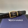 Dây lưng nam da bò cao cấp Richard RC074 ( Mặt khoá thép không gỉ sang trọng)