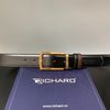 Dây lưng nam da bò cao cấp Richard RC077 ( Mặt khoá thép không gỉ sang trọng)