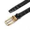 Dây thắt lưng da vân cá sấu 3.4cm khoá kim Richard RC079ACS