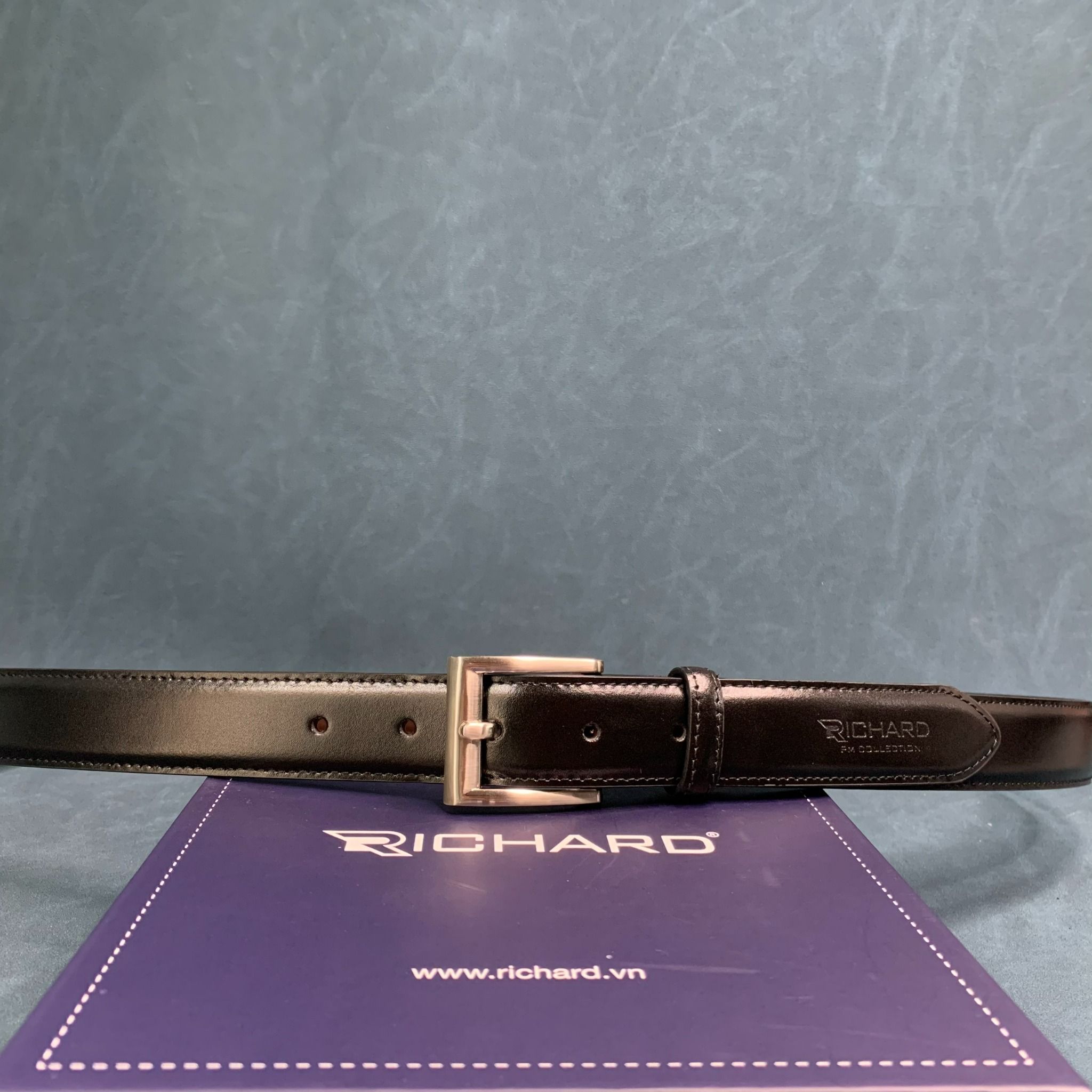 Thắt lưng nam da bò cao cấp Richard RC090 - 3.0 cm