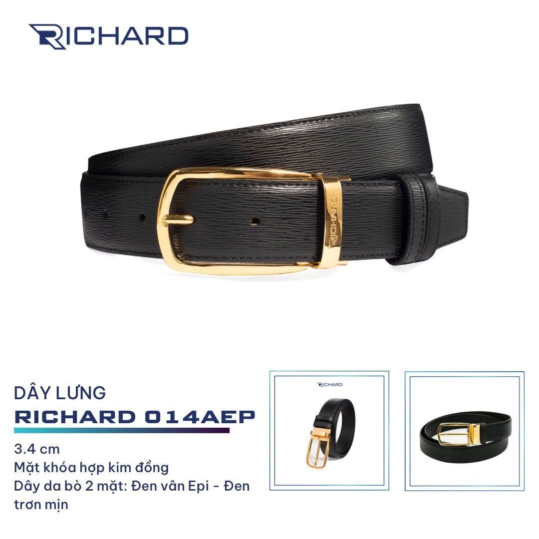 Dây lưng nam da bò cao cấp Richard RC014