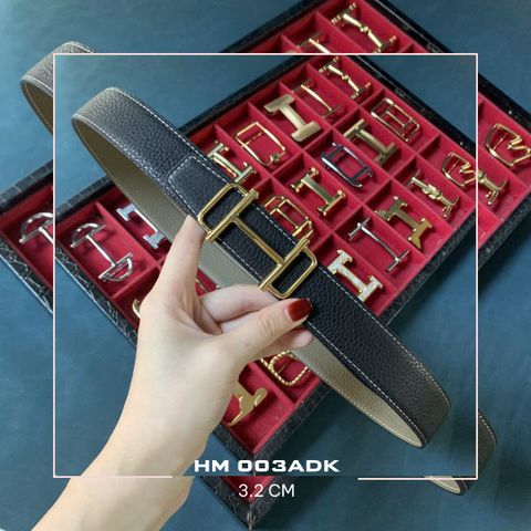 Dây lưng nam da bò cao cấp bản 3.2 cm