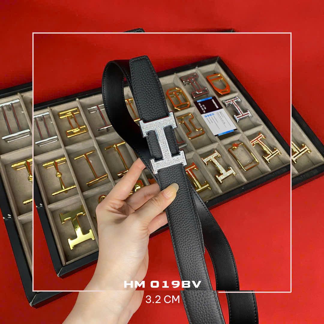 Dây lưng nam da bò cao cấp bản 3.2 cm