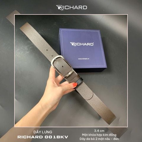Thắt lưng nam da bò cao cấp khoá kim RC001BKV