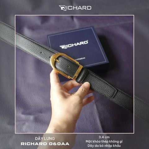 Dây lưng nam da bò cao cấp khoá kim RC060AA