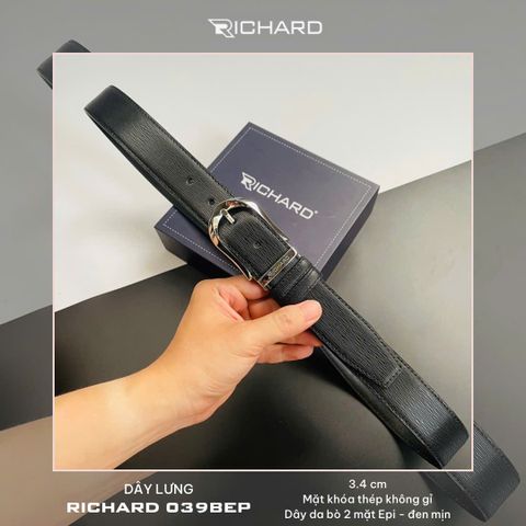 Thắt lưng nam da bò cao cấp khoá kim RC039BEP