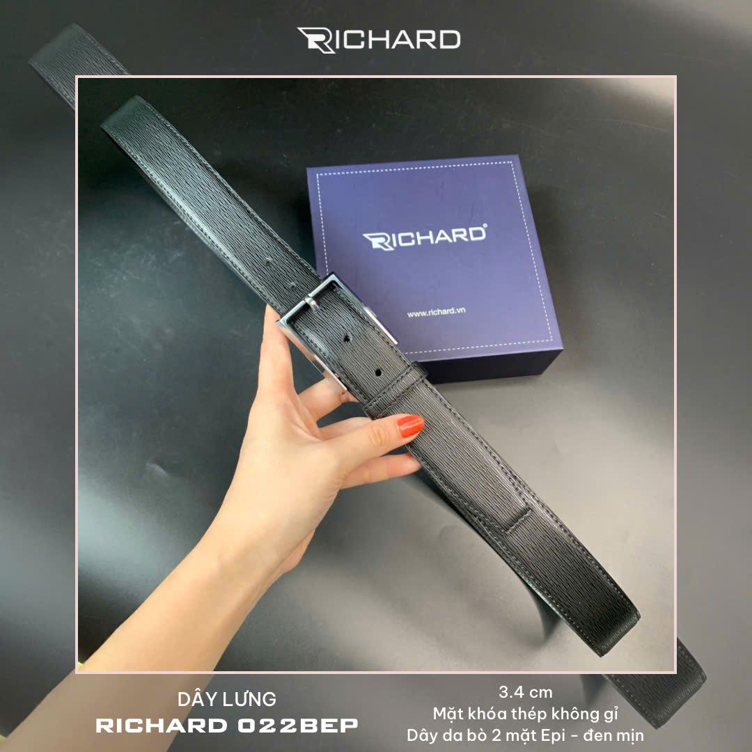 Thắt lưng nam da bò cao cấp khoá kim RC022BEP