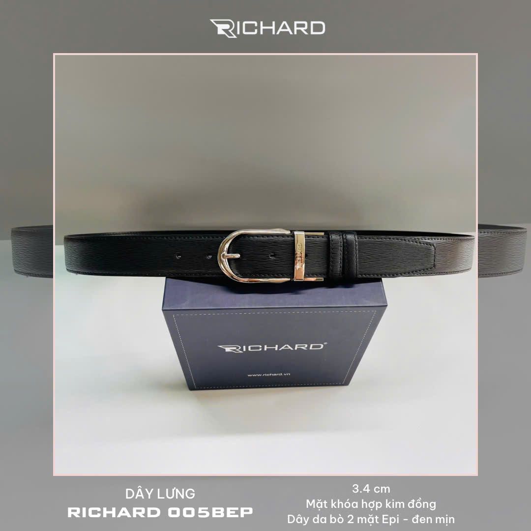 Thắt lưng nam da bò cao cấp khoá kim RC005BEP