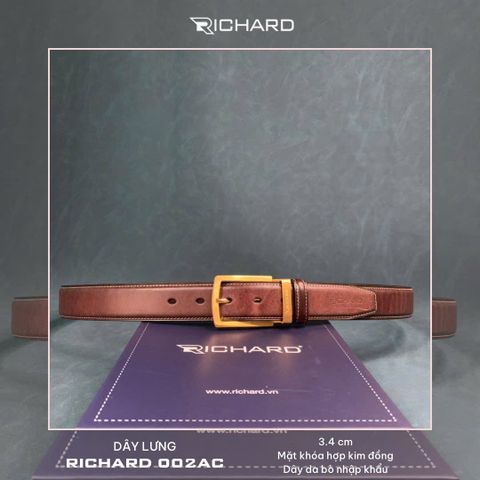 Thắt lưng nam da bò cao cấp Richard RC002AC