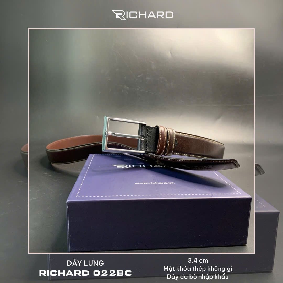 Thắt lưng nam da bò cao cấp Richard RC022BC