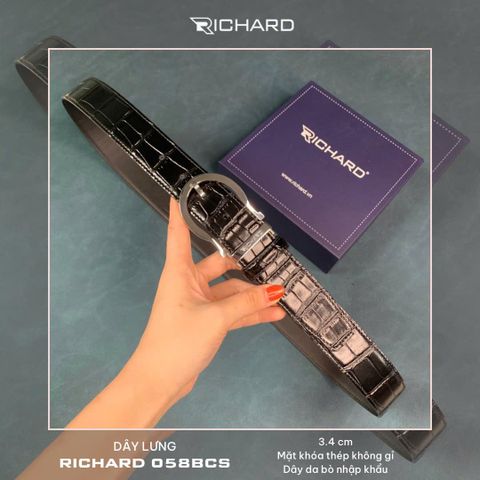 Thắt lưng nam da bò cao cấp khoá kim RC058BCS