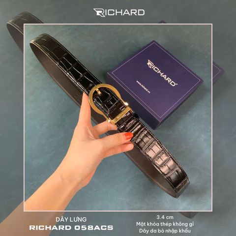 Thắt lưng nam da bò cao cấp khoá kim RC058ACS