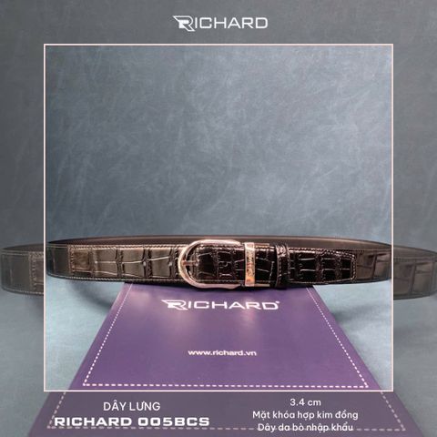 Thắt lưng nam da bò cao cấp khoá kim RC005BCS