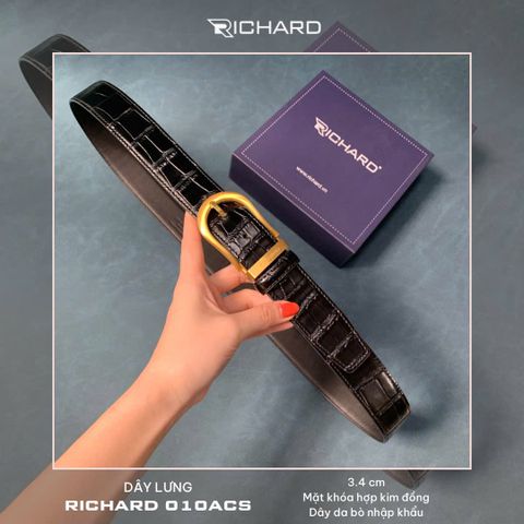 Thắt lưng nam da bò cao cấp khoá kim RC010ACS