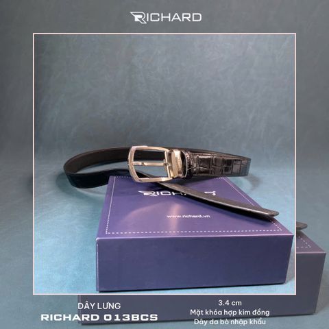 Thắt lưng nam da bò cao cấp khoá kim RC013BCS