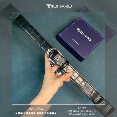 Thắt lưng nam da bò cao cấp khoá kim RC087BCS