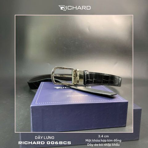Thắt lưng nam da bò cao cấp khoá kim RC006BCS