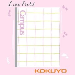 Vở Campus Line Field - A5 4 Ly Ngang 200 Trang ĐL 70g/m2 (Màu Ngẫu Nhiên)