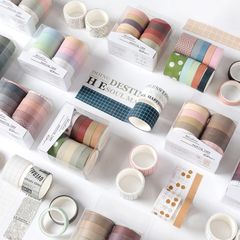 Washi Tape Màu Pastel - Giao Ngẫu Nhiên