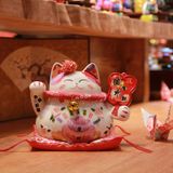 Ống đựng tiền, mèo chiêu tài, mèo thần tài may mắn maneki neko