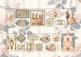 Cuộn sticker hình dán trang trí - Phong cách châu Âu cổ điển