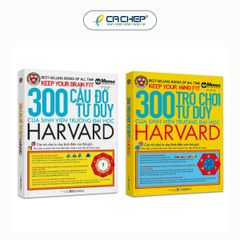 Combo 2 Cuốn 300 Câu Đố và 300 Trò Chơi Tư Duy Của Sinh Viên Trường Đại Học Harvard