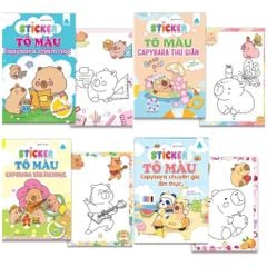 Sticker - Tô màu capybara (Cuốn lẻ)
