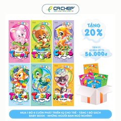 Bộ Phát Triển IQ Cho Trẻ (Combo 6 cuốn) - Tặng 1 Bộ sách Baby Book - Những người bạn ngộ nghĩnh