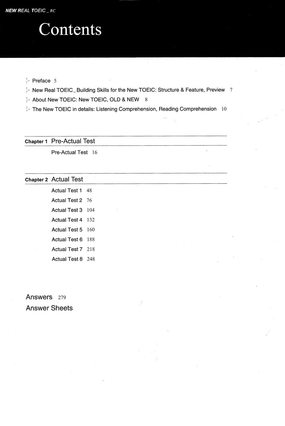 New Longman Real Toeic - Actual Tests For Reading Comprehension