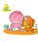 Ehon Chơi Cùng Momo - Chú Bé Quả Đào - Cọ Má, Cọ Má Nào