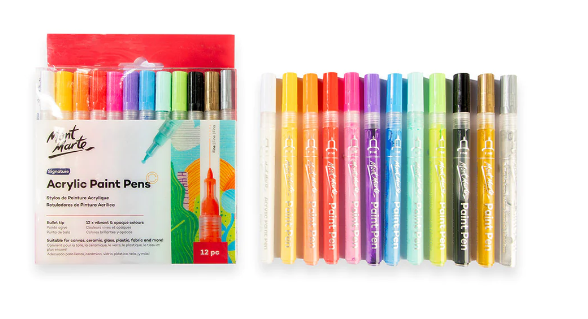Bộ Bút Màu Acrylic Mont Marte 12 Màu