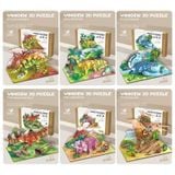 Lắp ghép mô hình khủng long 3D sắc màu bằng gỗ (mẫu ngẫu nhiên)
